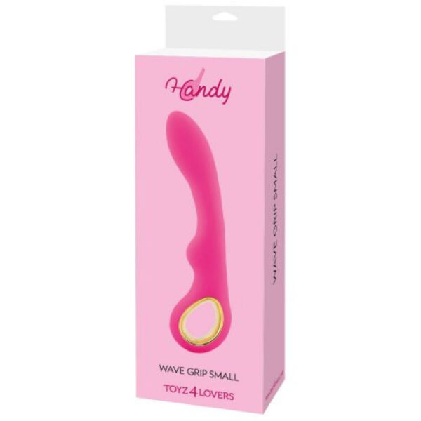 Wibrator  Vibratore design handy wave grip small pink - obrazek 2