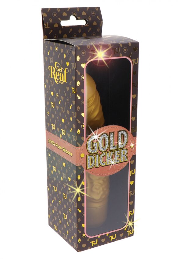Gold Dicker Original Vibrator Gold - obrazek 2