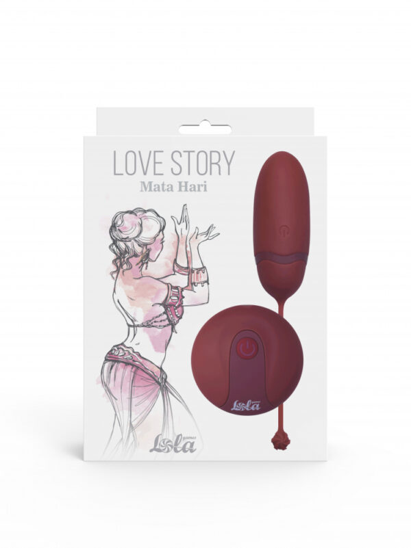 Egg with Remote Control Love Story Mata Hari Wine Red - obrazek 2