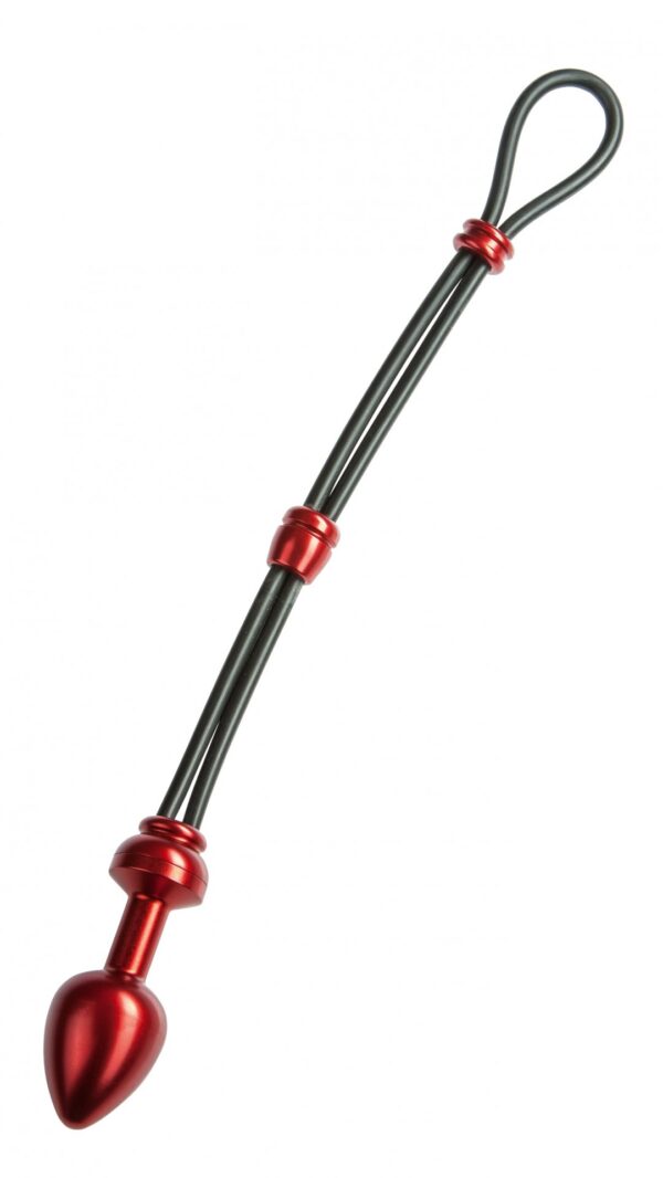 MALESATION Cock Grip with Alu Plug large, red - obrazek 2