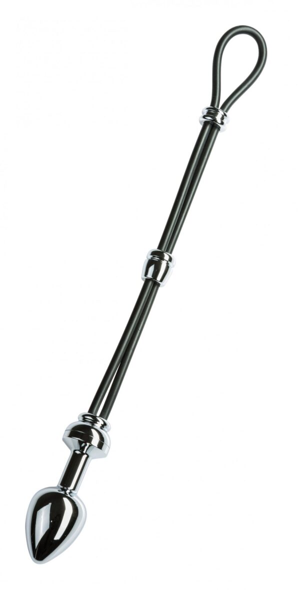 MALESATION Cock Grip with Alu Plug small, chrome - obrazek 2
