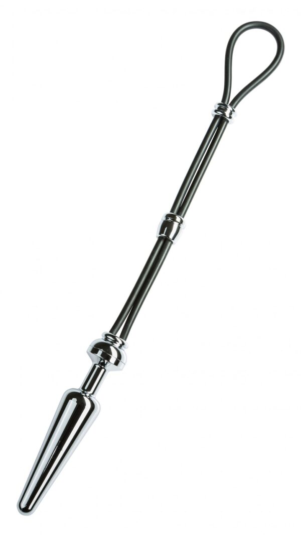 MALESATION Cock Grip with Alu Plug medium, chrome - obrazek 2
