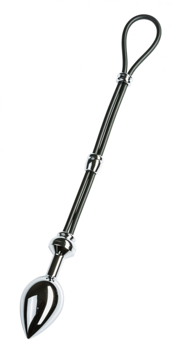 MALESATION Cock Grip with Alu Plug large, chrome - obrazek 2