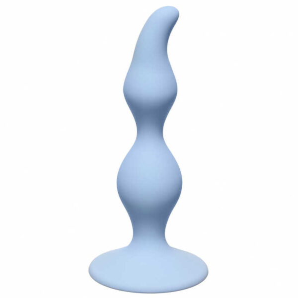 Plug Curved Anal Plug Blue - obrazek 2