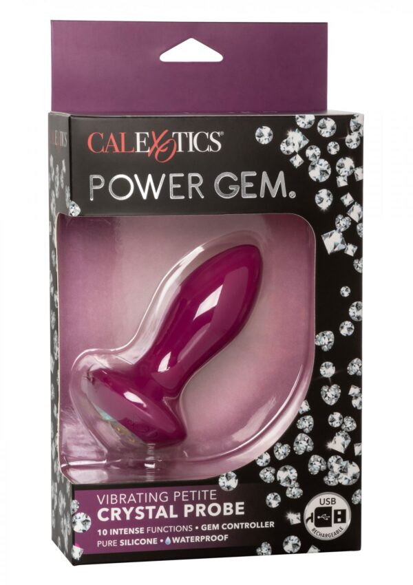 Vibrating Petite Crystal Probe Purple - obrazek 2