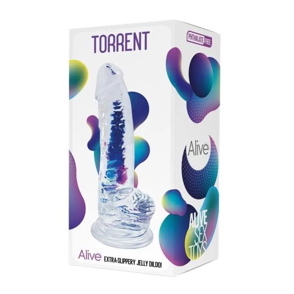 Dildo AL.Torrent (Jelly Clear) - obrazek 2