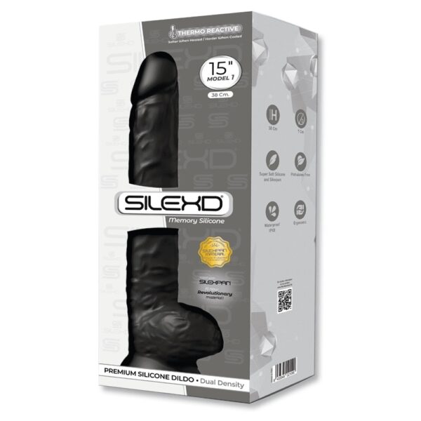 Dildo SD.Model 1 (15) DD03 Black - obrazek 2