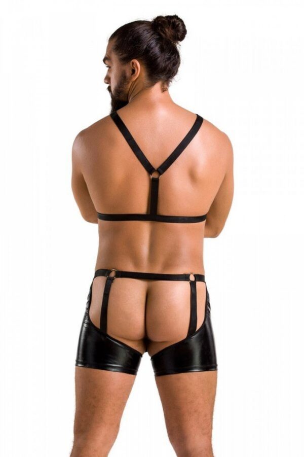 047 SET ARON black S/M   Passion - obrazek 2