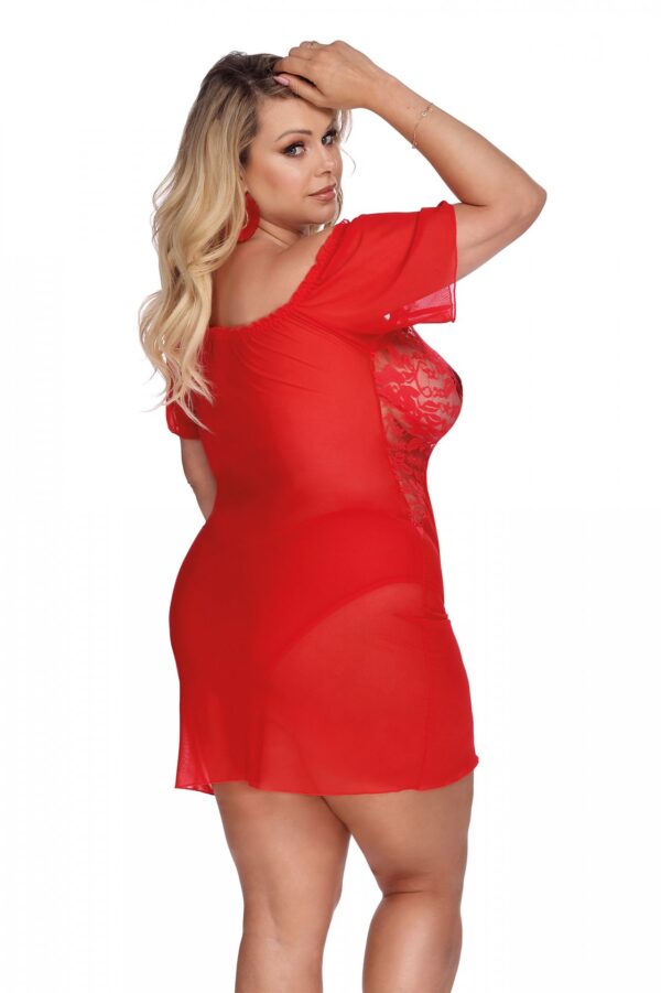 CAMARI RED (CHEMISE/HALKA) XXL+ - obrazek 2