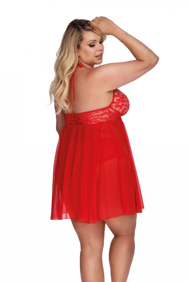 PANDORA RED ( CHEMISE/HALKA ) XXL+ - obrazek 2