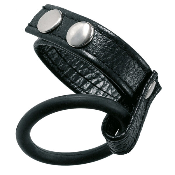 Medium Leather Ball Spreader Black - obrazek 2