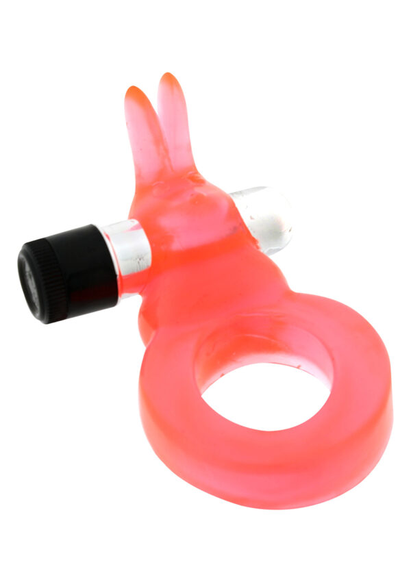 Jelly Rabbit Cockring Red - obrazek 2