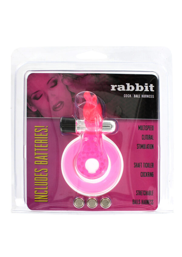 Cock & Ball Ring Rabbit Pink - obrazek 2