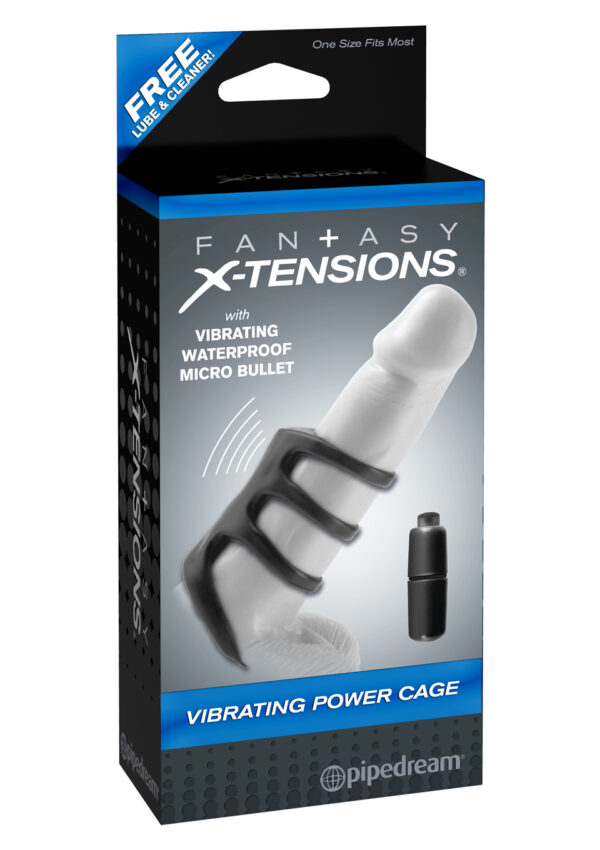 FX Vibrating Power Cage Black - obrazek 2