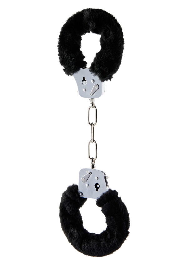 Furry Fun Cuffs Black - obrazek 2