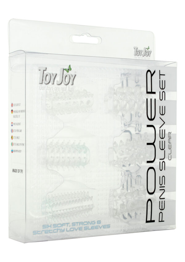 Power Penis Sleeve Set Transparent - obrazek 2