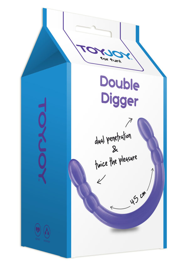 Double Digger 45 cm Dong Purple - obrazek 2