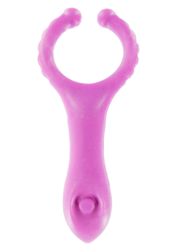 Vibrating Clit Stim C Ring Purple - obrazek 2