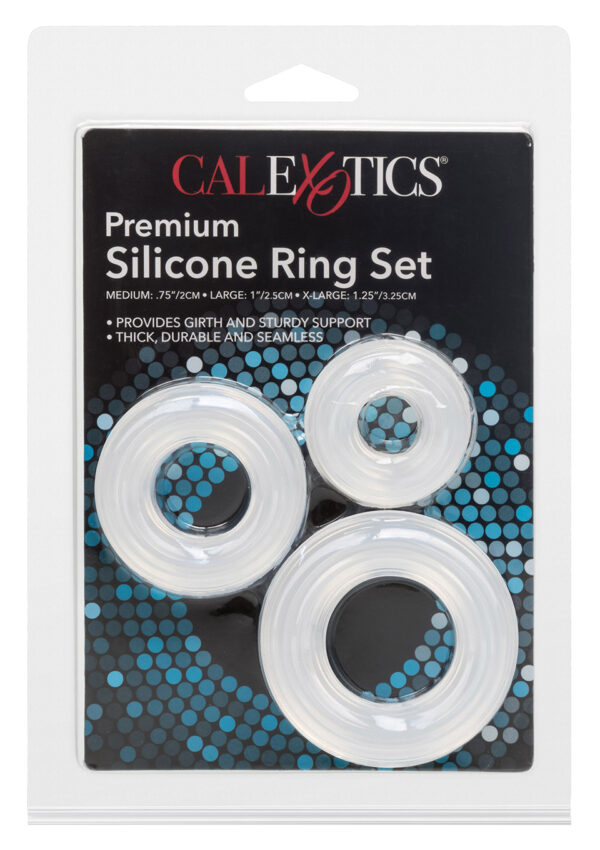 Premium Silicone Ring Set Transparent - obrazek 2