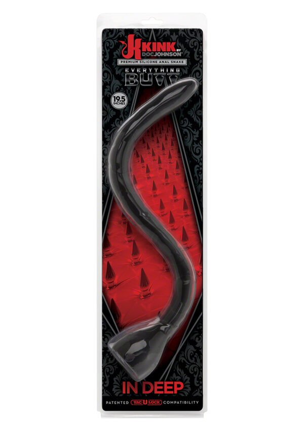 Plug/kulki IN DEEP ANAL SNAKE BLACK - obrazek 2