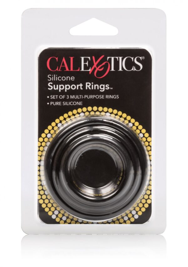 Silicone Support Rings Black - obrazek 2