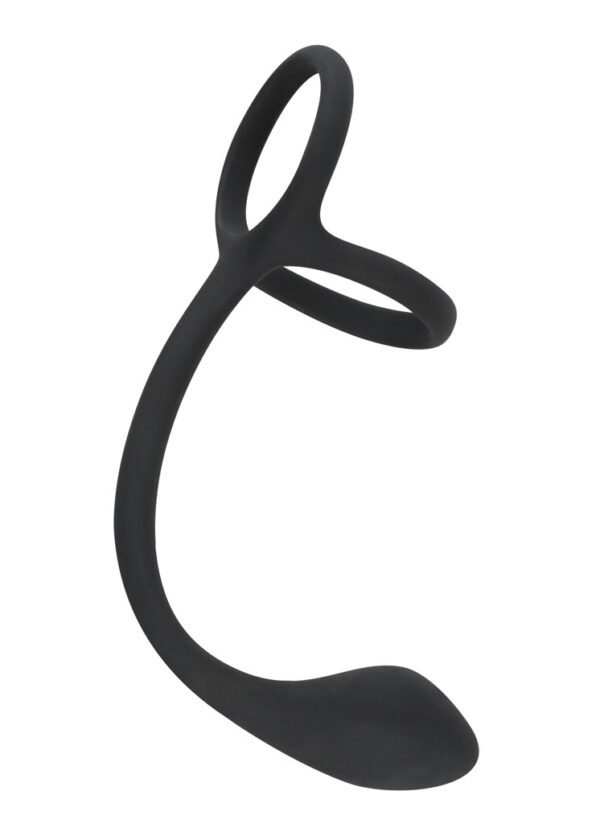 Black Velvets Cock + Ball ring - obrazek 2
