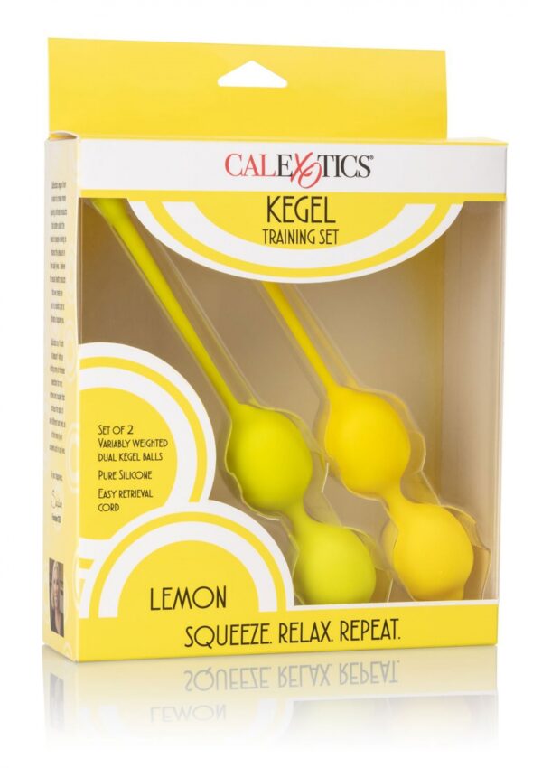 Kegel Training Set Lemon Yellow - obrazek 2