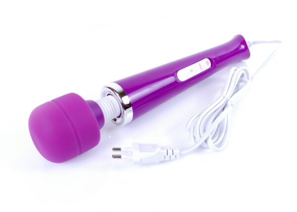 Stymulator Magic Massager Wand Cable 110 240V Purple 10 Function - obrazek 2