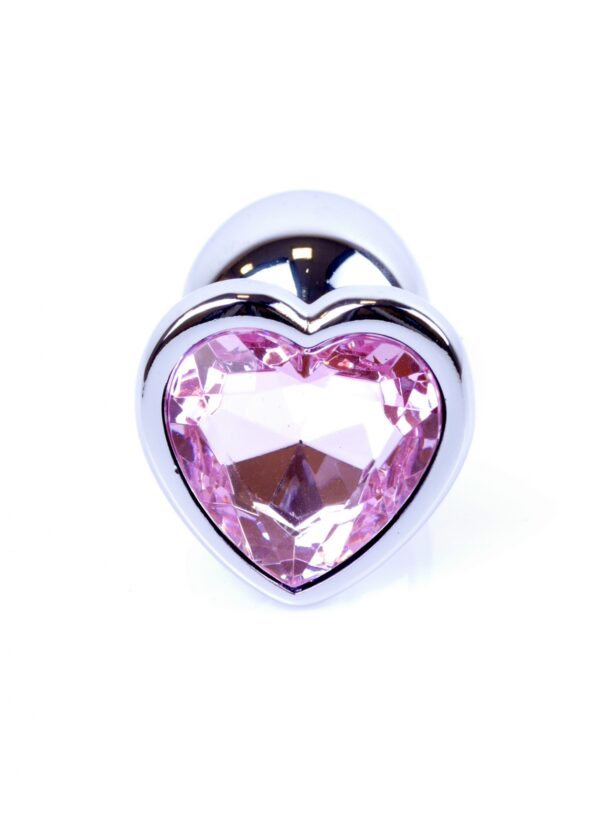 Plug Jewellery Silver  Heart PLUG  Rose - obrazek 2