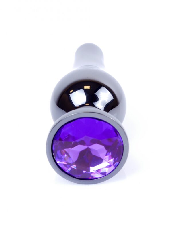 Plug Jewellery Dark Silver BUTT PLUG  Purple - obrazek 2
