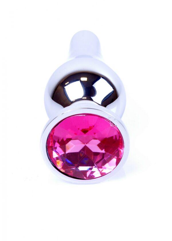 Plug Jewellery Silver BUTT PLUG  Pink - obrazek 2