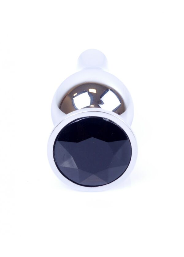 Plug Jewellery Silver BUTT PLUG  Black - obrazek 2