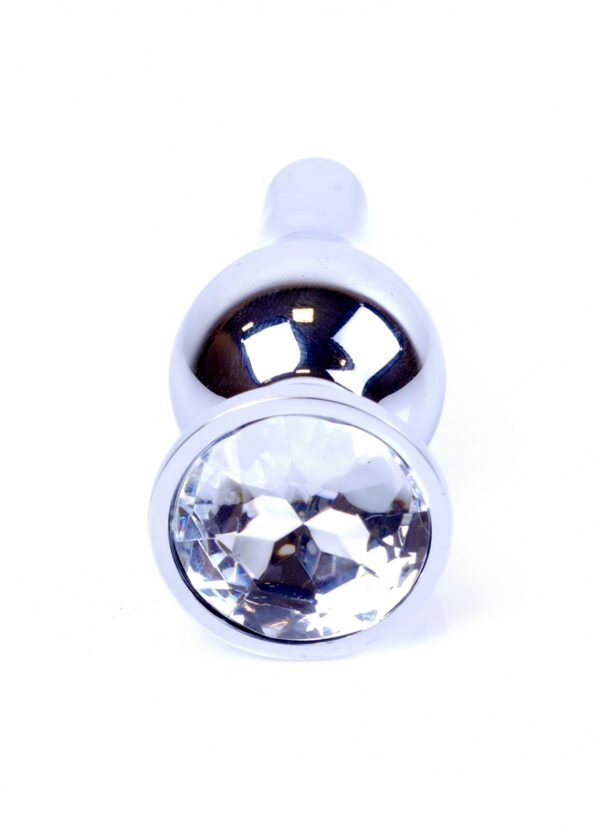 Plug Jewellery Silver BUTT PLUG  Clear - obrazek 2