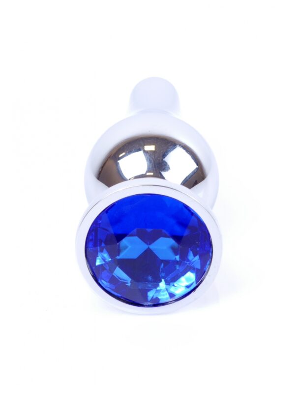 Plug Jewellery Silver BUTT PLUG  Dark Blue - obrazek 2