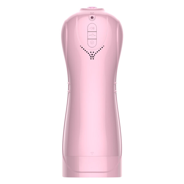 Masturbator Vibrating and Flashing Masturbation Cup USB 7+7 Function / Talk Mode (Pink) - obrazek 2
