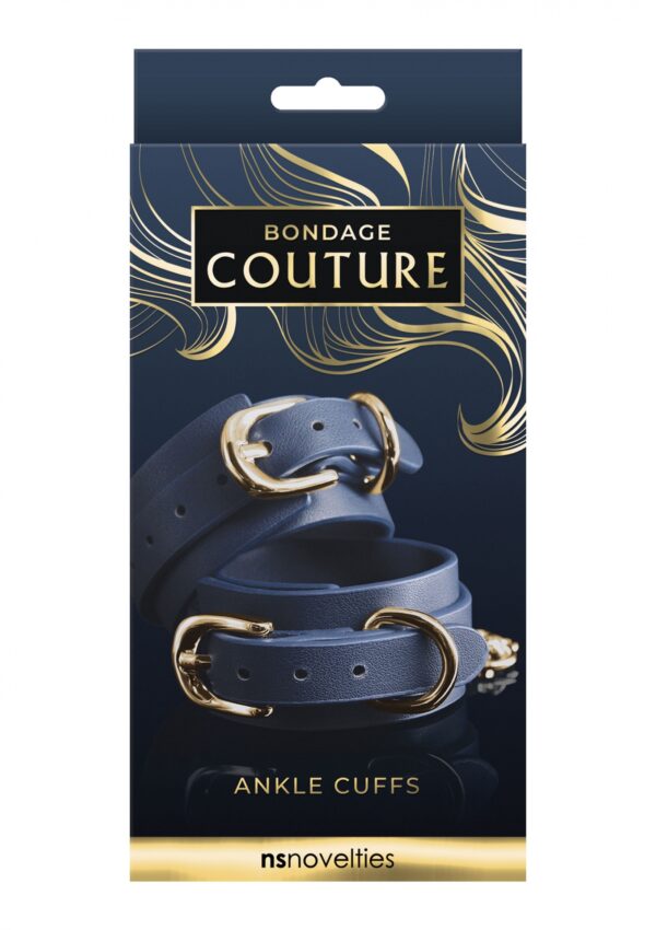 Bondage Couture Ankle Cuff Blue - obrazek 2