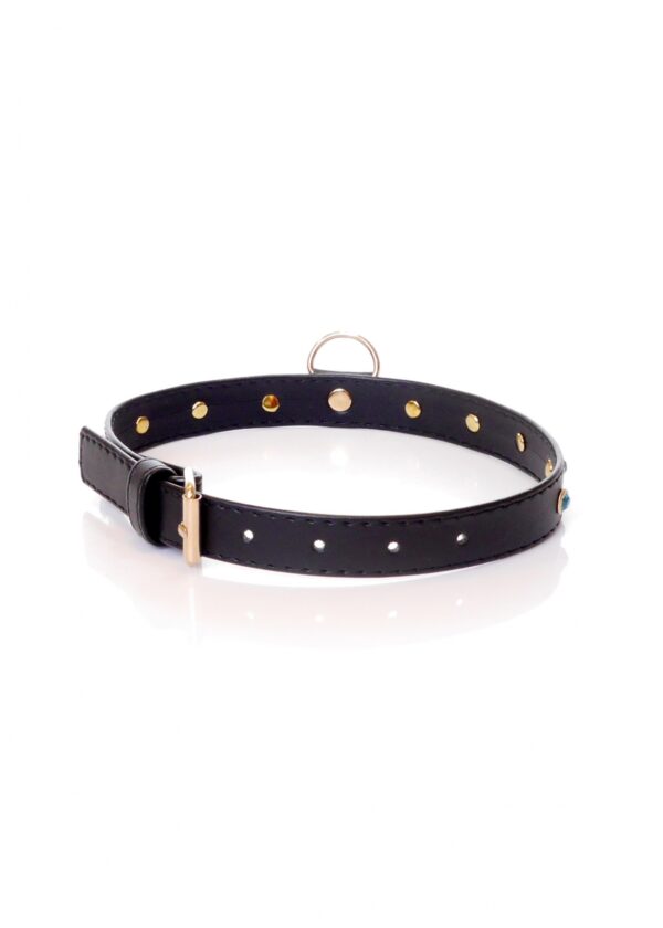 Fetish B   Series Collar   2 cm turquoise crystal - obrazek 2