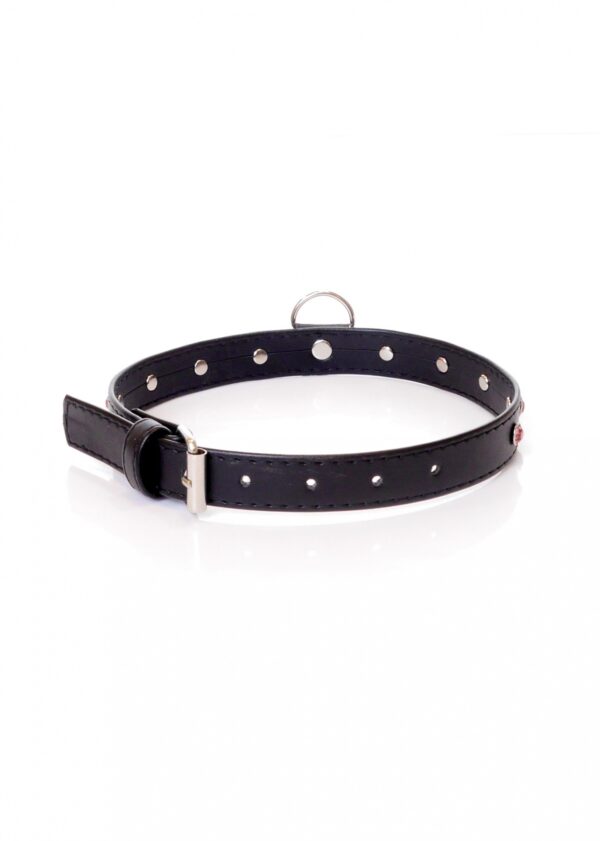 Fetish B   Series Collar   2 cm pink crystal - obrazek 2