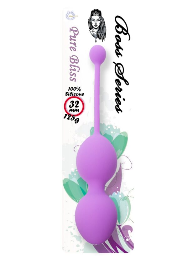 Silicone Kegel Balls 32mm 125g Purple   B   Series - obrazek 2