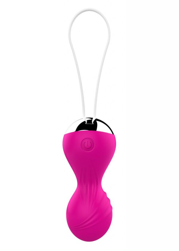 Kulki Vibrating Silicone Kegel Balls USB 10 Function / Remote control  Pink - obrazek 2
