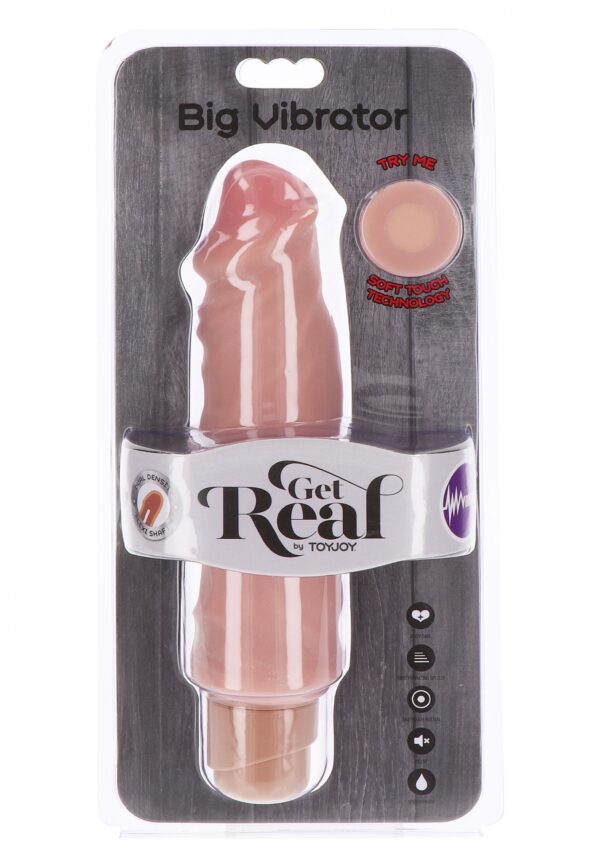Dual Density Big Vibrator 9in. Light skin tone - obrazek 2