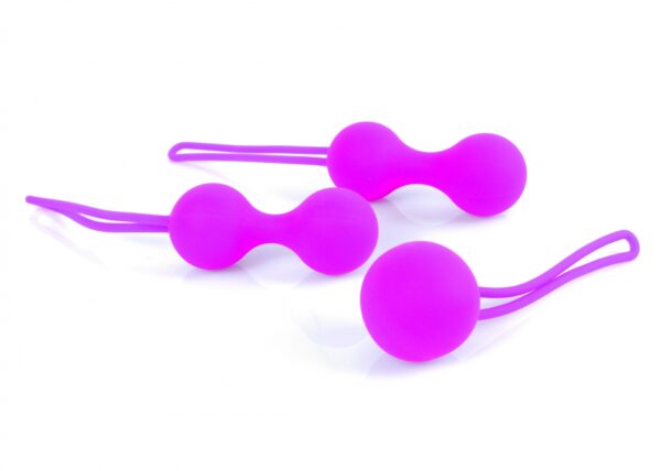 Kulki Silicone Kegal Balls Set   Purple - obrazek 2
