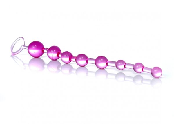 Plug/kulki Jelly Anal 10 Beads Pink - obrazek 2