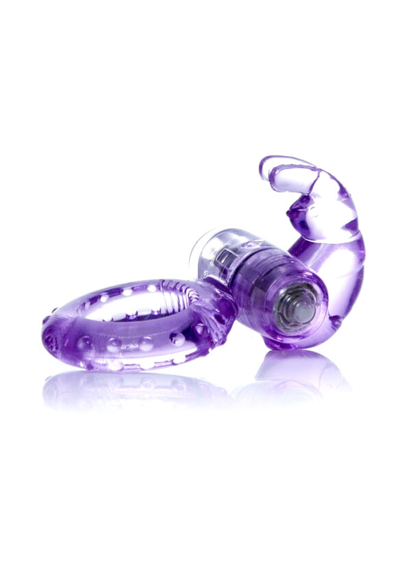 Pierścień Rabbit Vibro CockRing Purple - obrazek 2