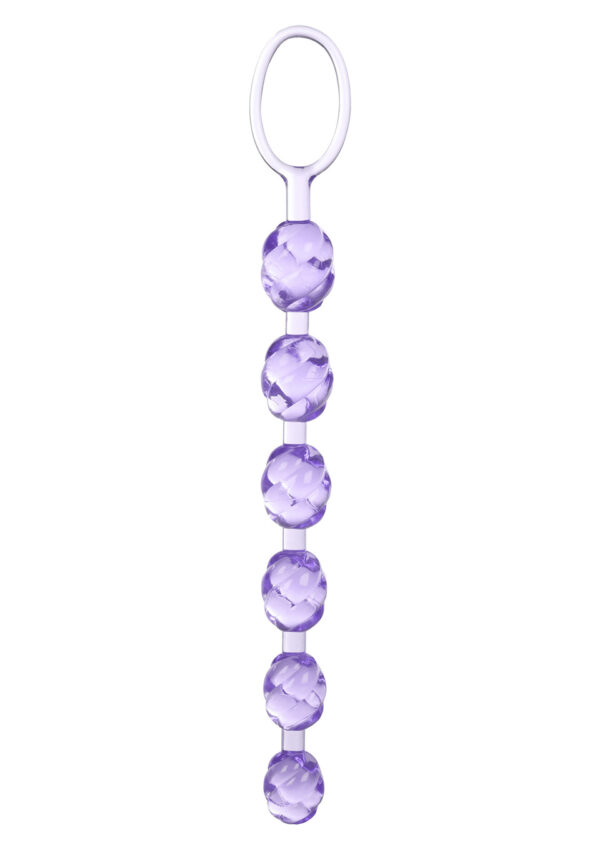 Swirl Pleasure Beads Purple - obrazek 2
