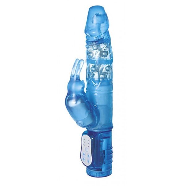 Me You Us Twin Turbo Rabbit Vibrator Blue - obrazek 2