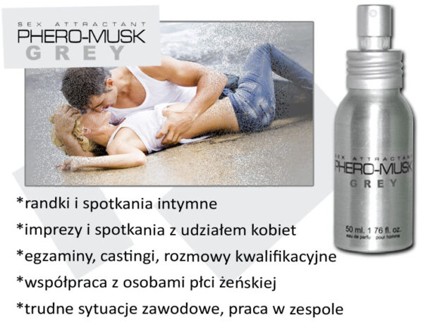 Feromony PHERO MUSK GREY 50 ml for men - obrazek 2