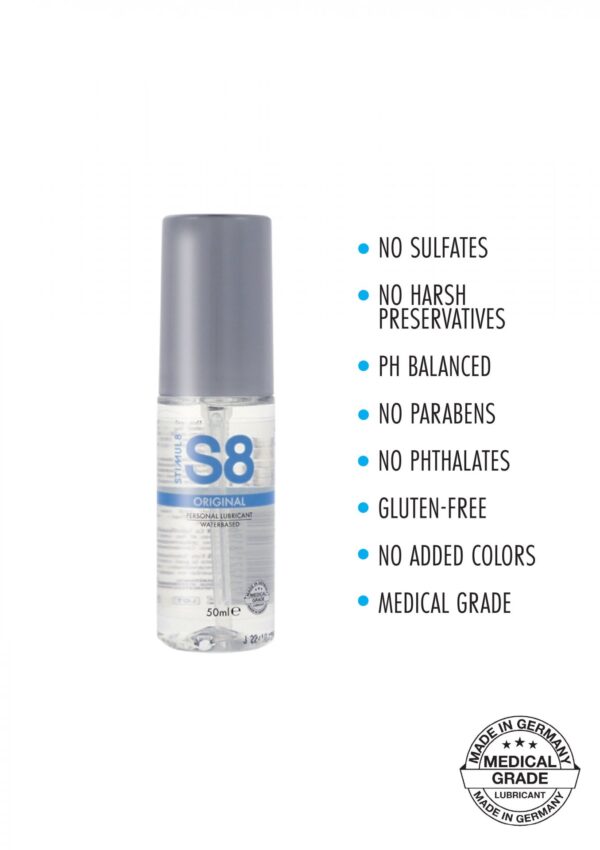 S8 Waterbased Lube 50ml Original - obrazek 2