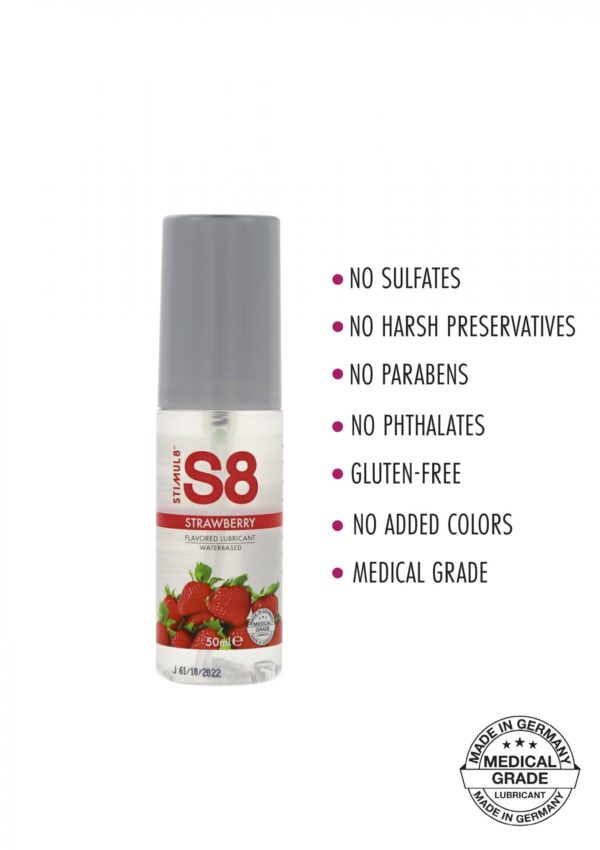 S8 WB Flavored Lube 50ml Strawberry - obrazek 2