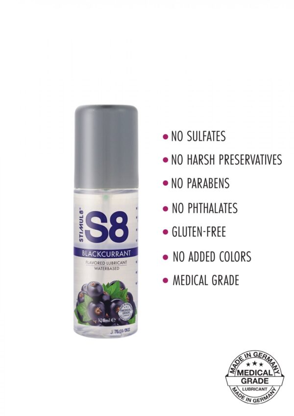 S8 WB Flavored Lube 125ml Blackcurrant - obrazek 2